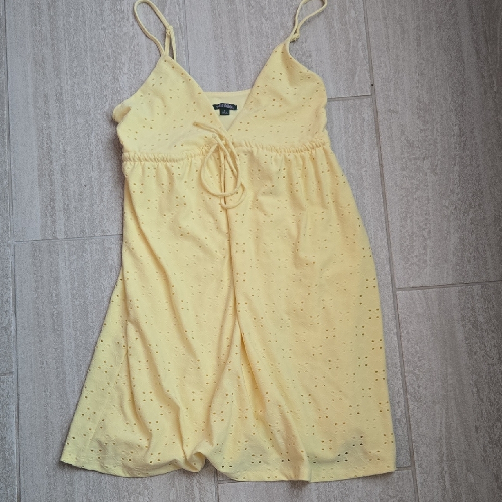 Wild Fable Yellow Eyelet Dress